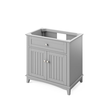 Jeffrey Alexander 36" Grey Savino Vanity, Black Granite Vanity Top, undermount rectangle bowl VKITSAV36GRBGR